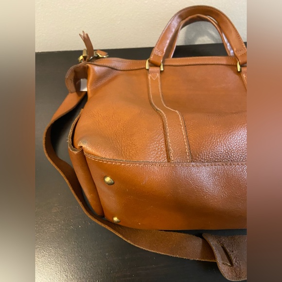 MADEWELL Glasgow English Saddle Leather Satchel Top Handle Shoulder Bag B6386 - Picture 7 of 16